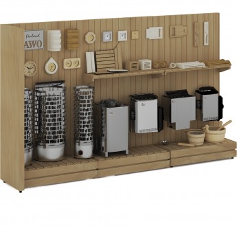 Выставочный стенд SAWO DP-17 классический большой 3,3м кедр